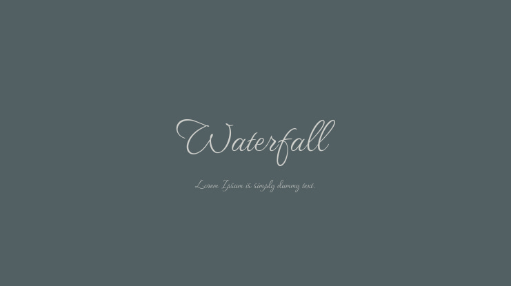 Waterfall Font