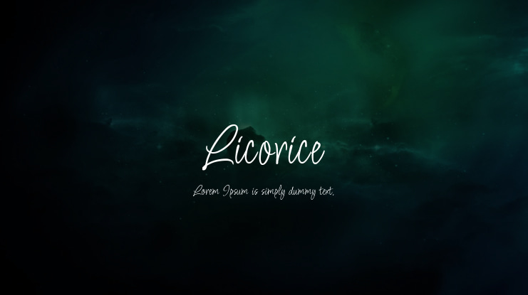 Licorice Font