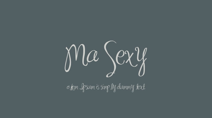 Ma Sexy Font