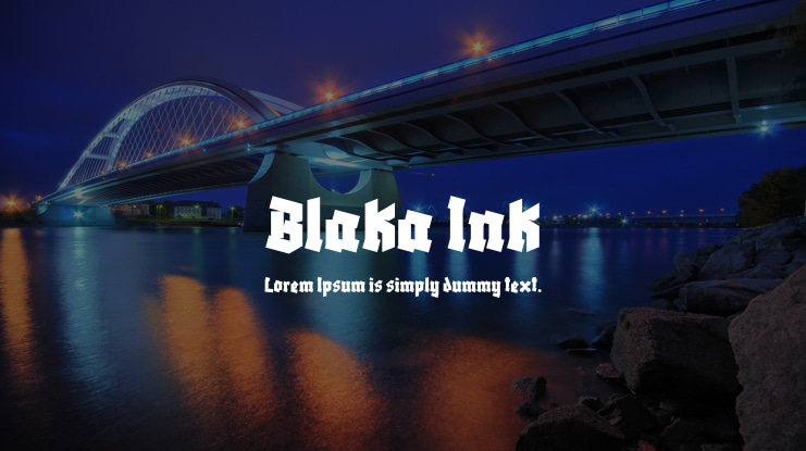 Blaka Ink Font Family