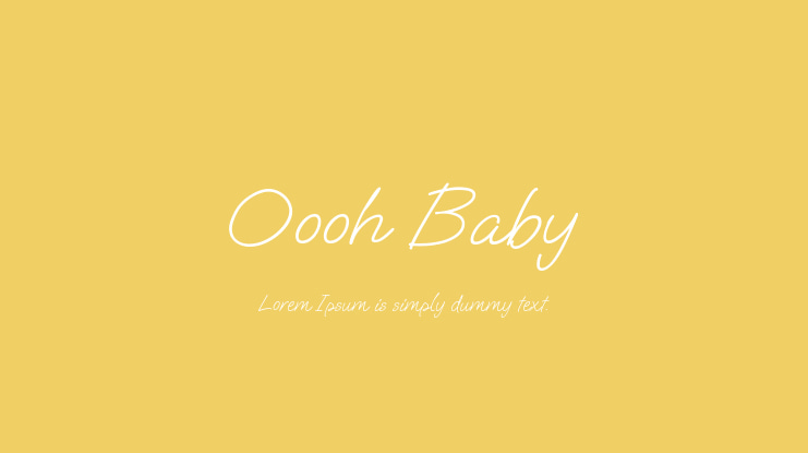 Oooh Baby Font