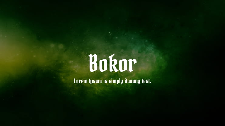 Bokor Font