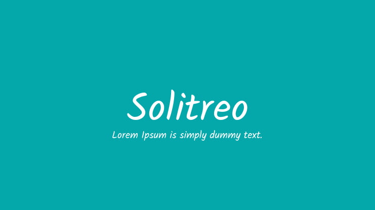 Solitreo Font