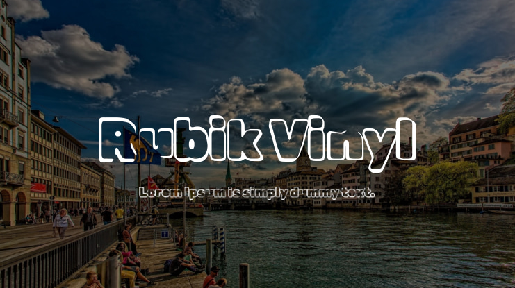 Rubik Vinyl Font