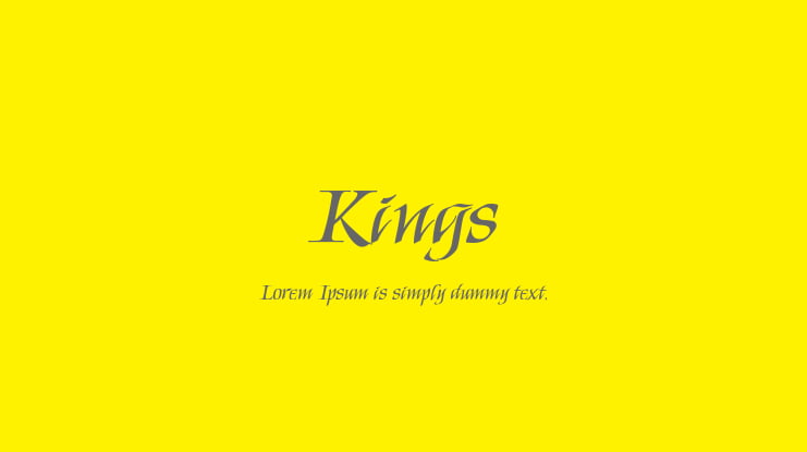 Kings Font