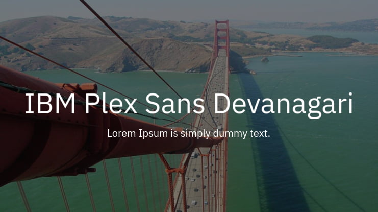 IBM Plex Sans Devanagari Font Family