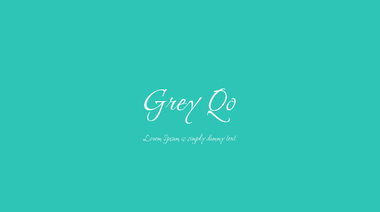 Grey Qo Font
