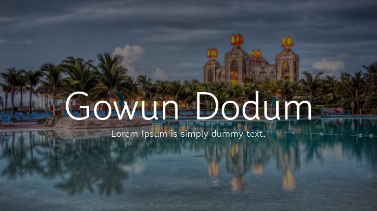 Gowun Dodum Font