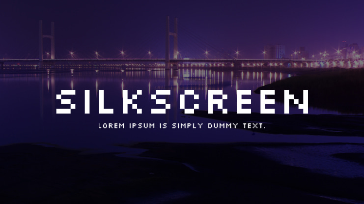 Silkscreen Font Family