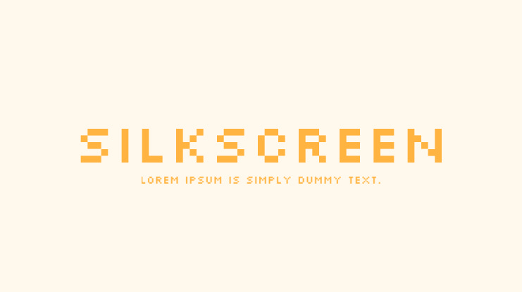 Silkscreen Font Family