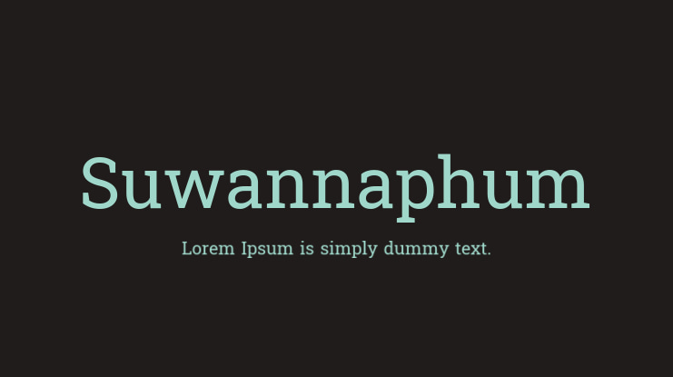Suwannaphum Font Family