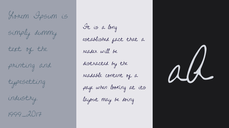 Written on His Hands Font