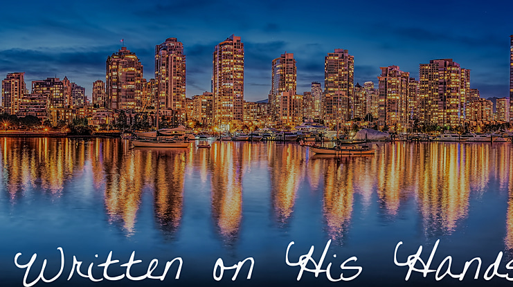 Written on His Hands Font