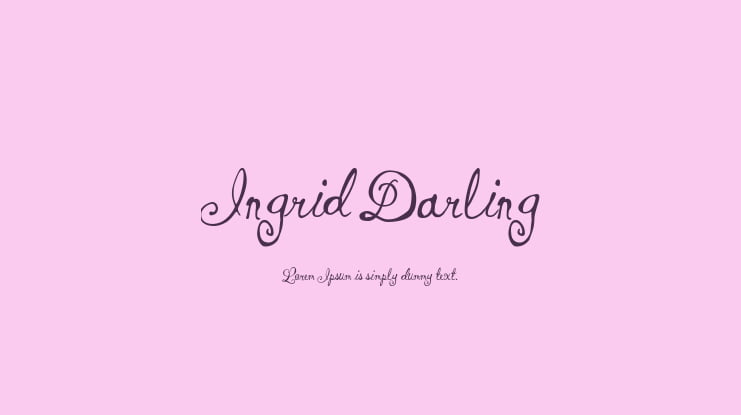 Ingrid Darling Font