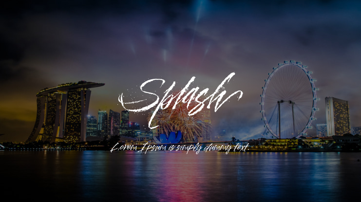 Splash Font