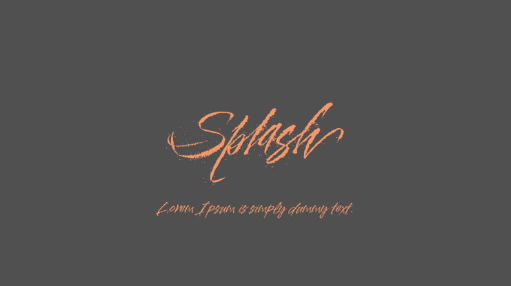 Splash Font