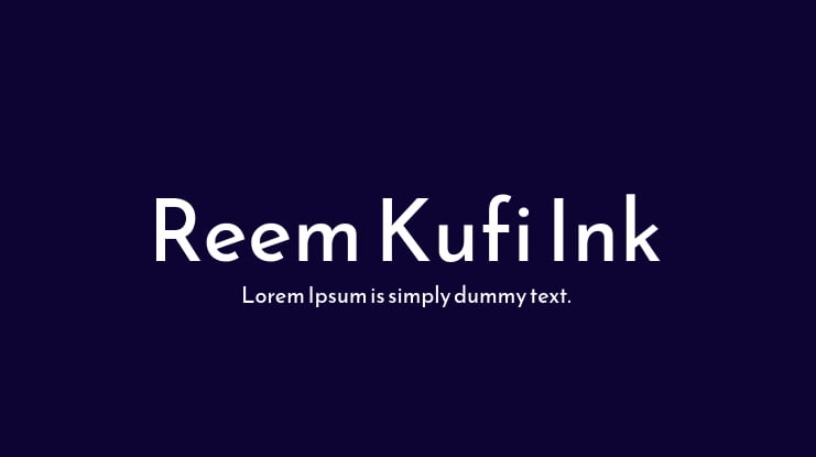 Reem Kufi Ink Font