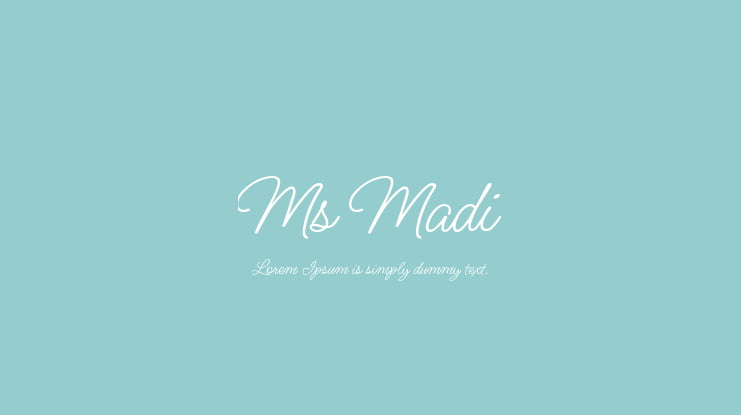 Ms Madi Font