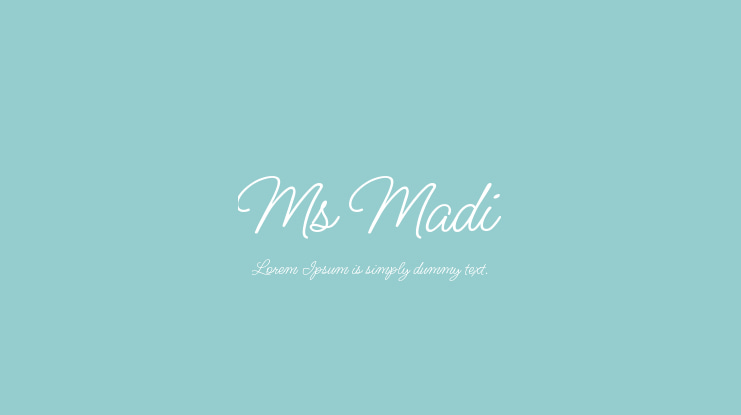 Ms Madi Font