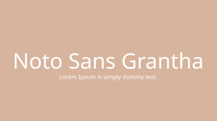 Noto Sans Grantha Font