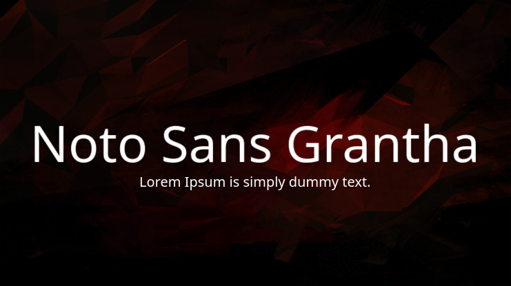 Noto Sans Grantha Font