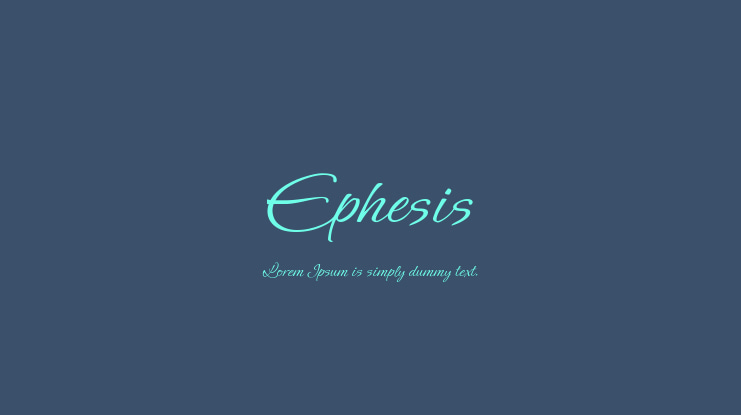 Ephesis Font