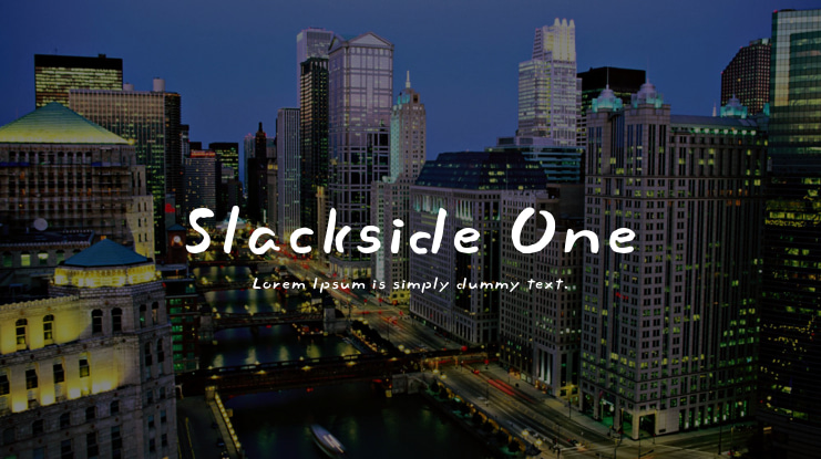 Slackside One Font