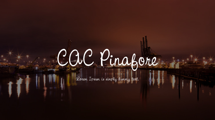 CAC Pinafore Font