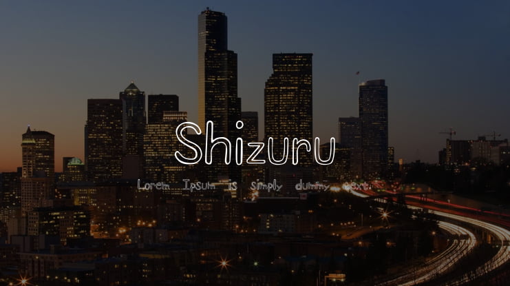 Shizuru Font