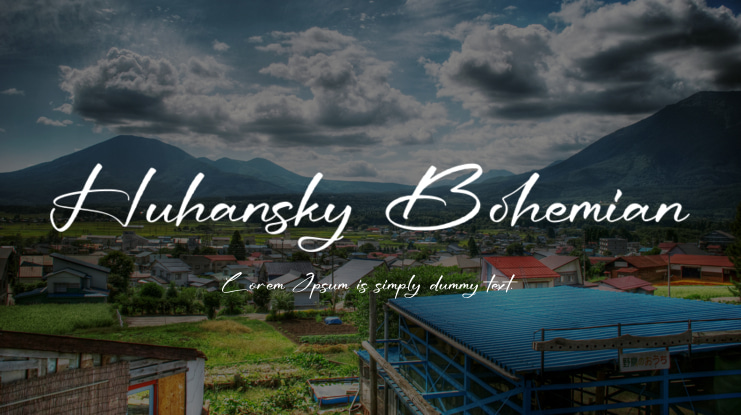 Huhansky Bohemian Font