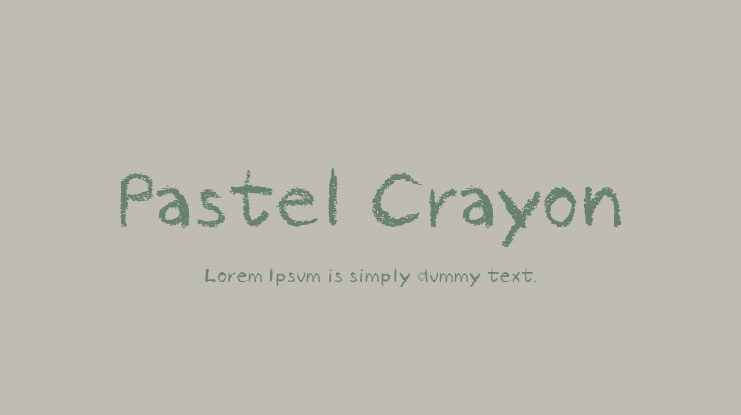 Pastel Crayon Font