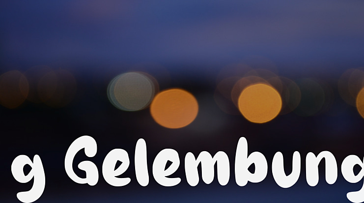 g Gelembung Font