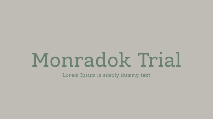 Monradok Trial Font