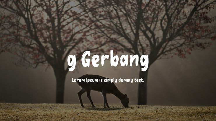 g Gerbang Font