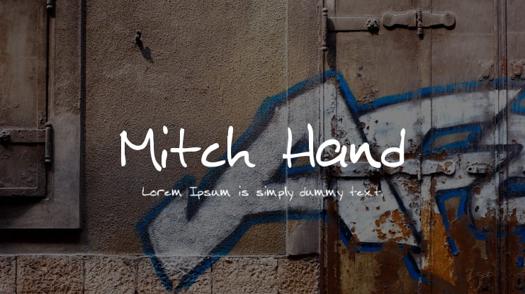 Mitch Hand Font