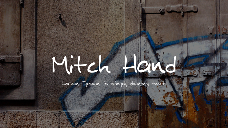 Mitch Hand Font