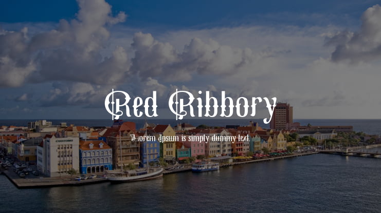 Red Ribbory Font Family