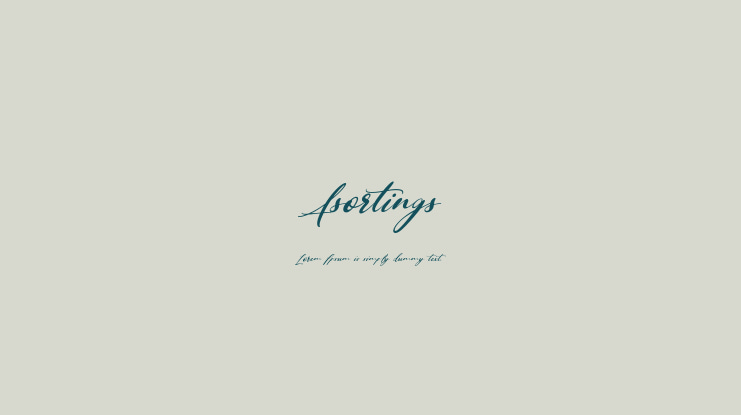 Asortings Font