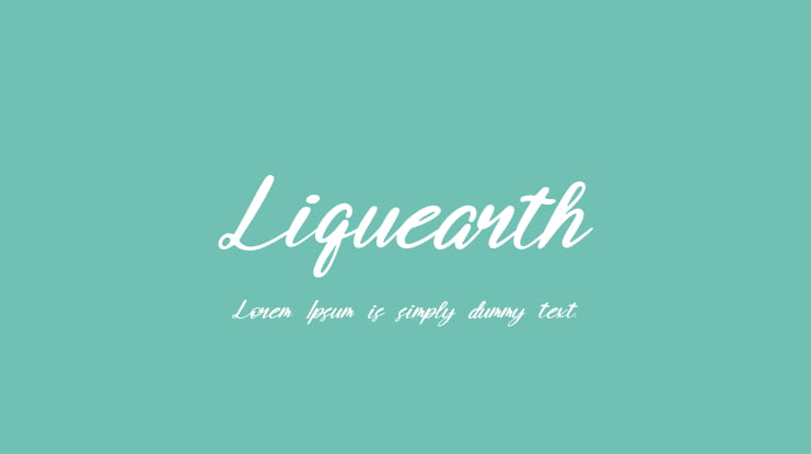 Liquearth Font