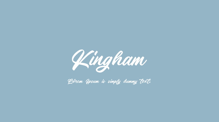 Kingham Font