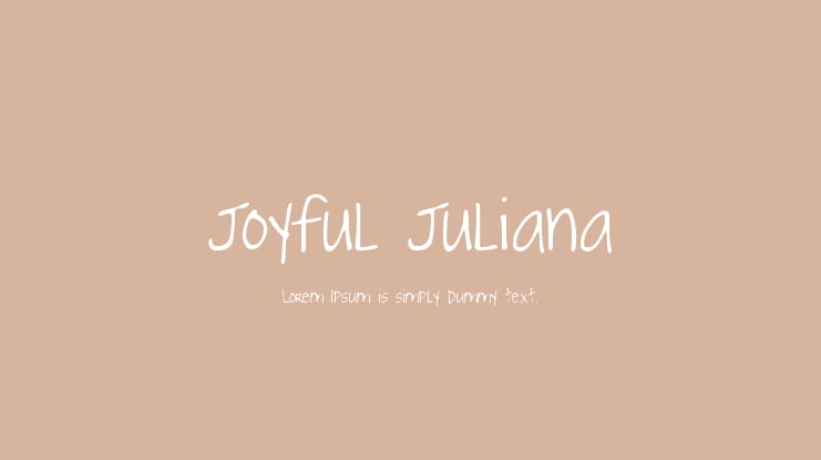 Joyful Juliana Font