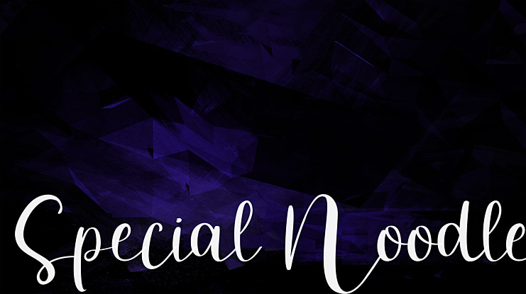 Special Noodle Font