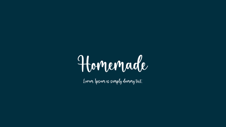 Homemade Font