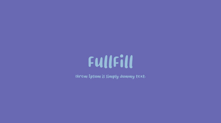 FullFill Font