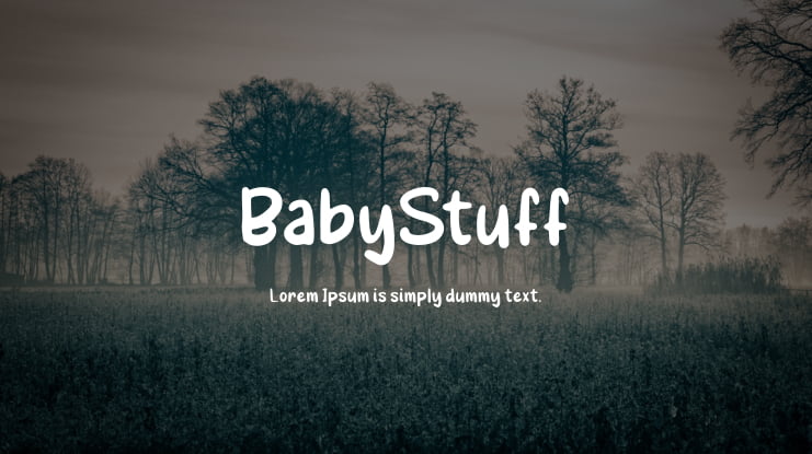 BabyStuff Font