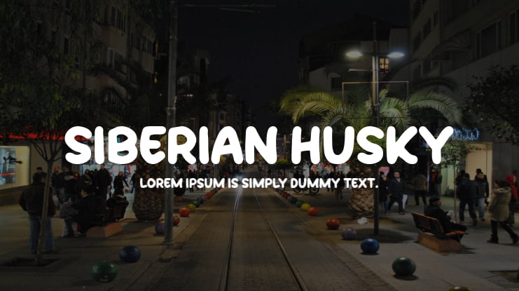 Siberian Husky Font