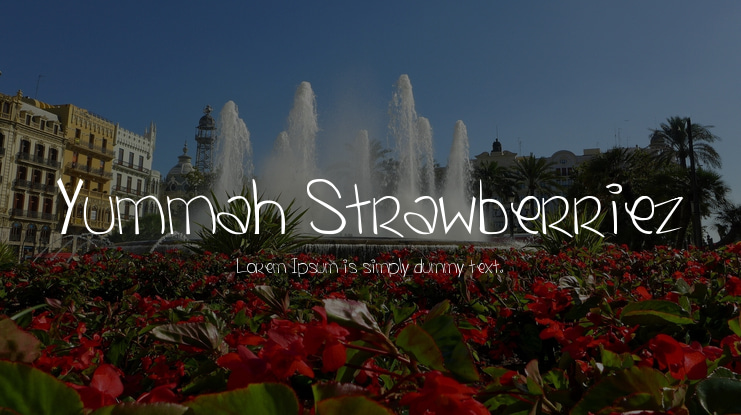 Yummah Strawberriez Font