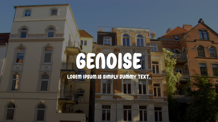 Genoise Font