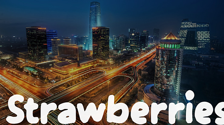 Strawberries Font