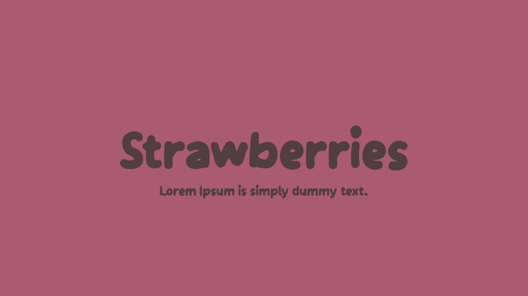 Strawberries Font